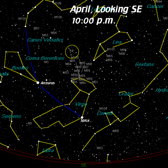 [April, Looking Southeast]
