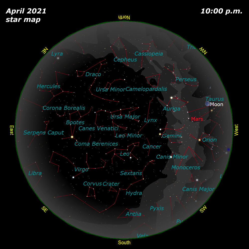 April Star Map]