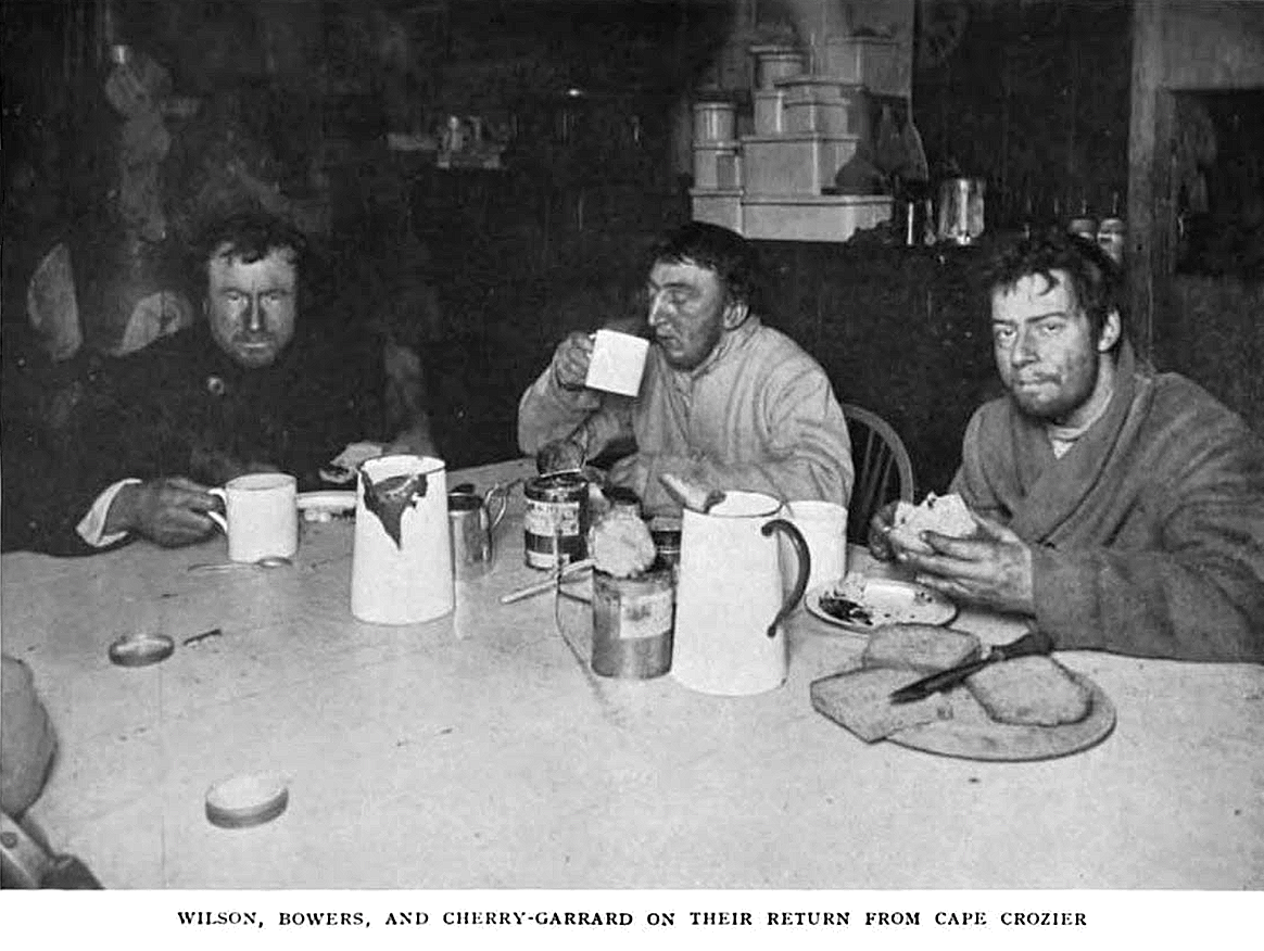 [The Winter Journey party after returning from Cape Crozier]