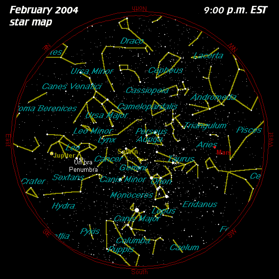 February Star Map