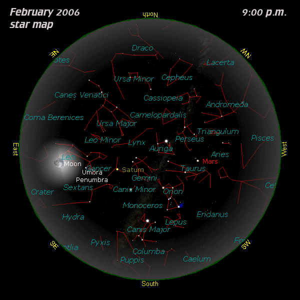 February Star Map