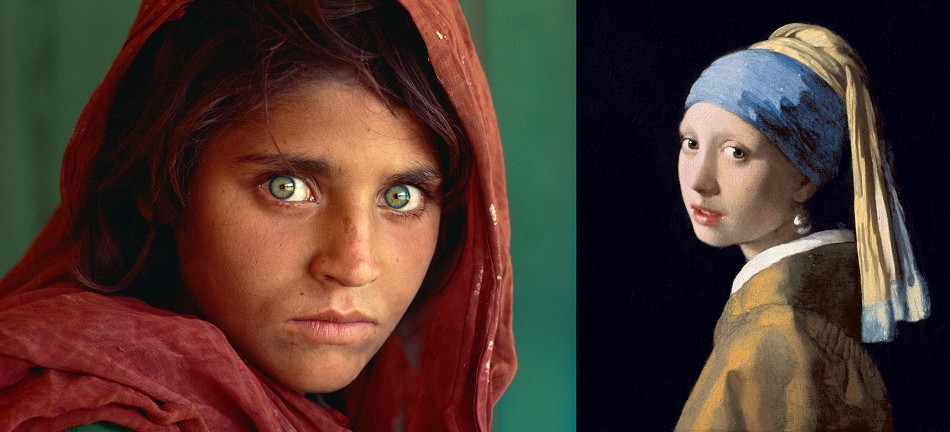 [Sharbat Gula and Pearl Earring]