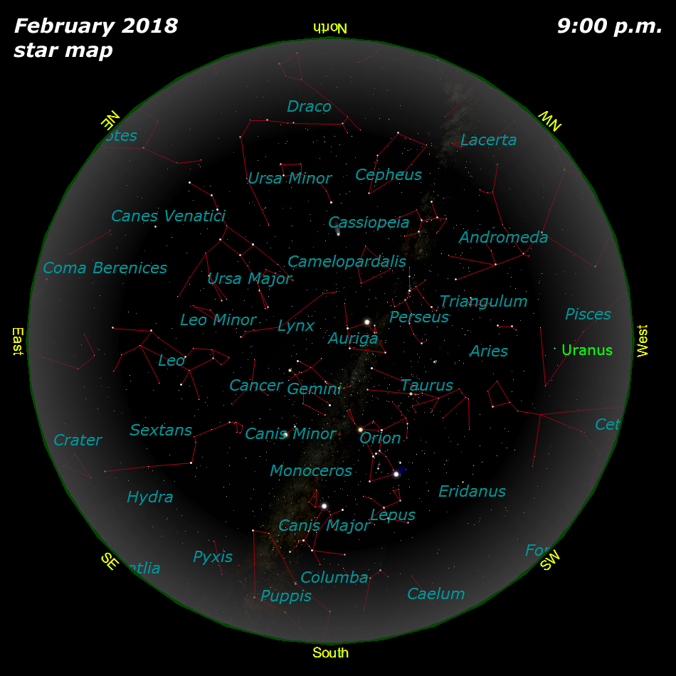 [February Star Map]