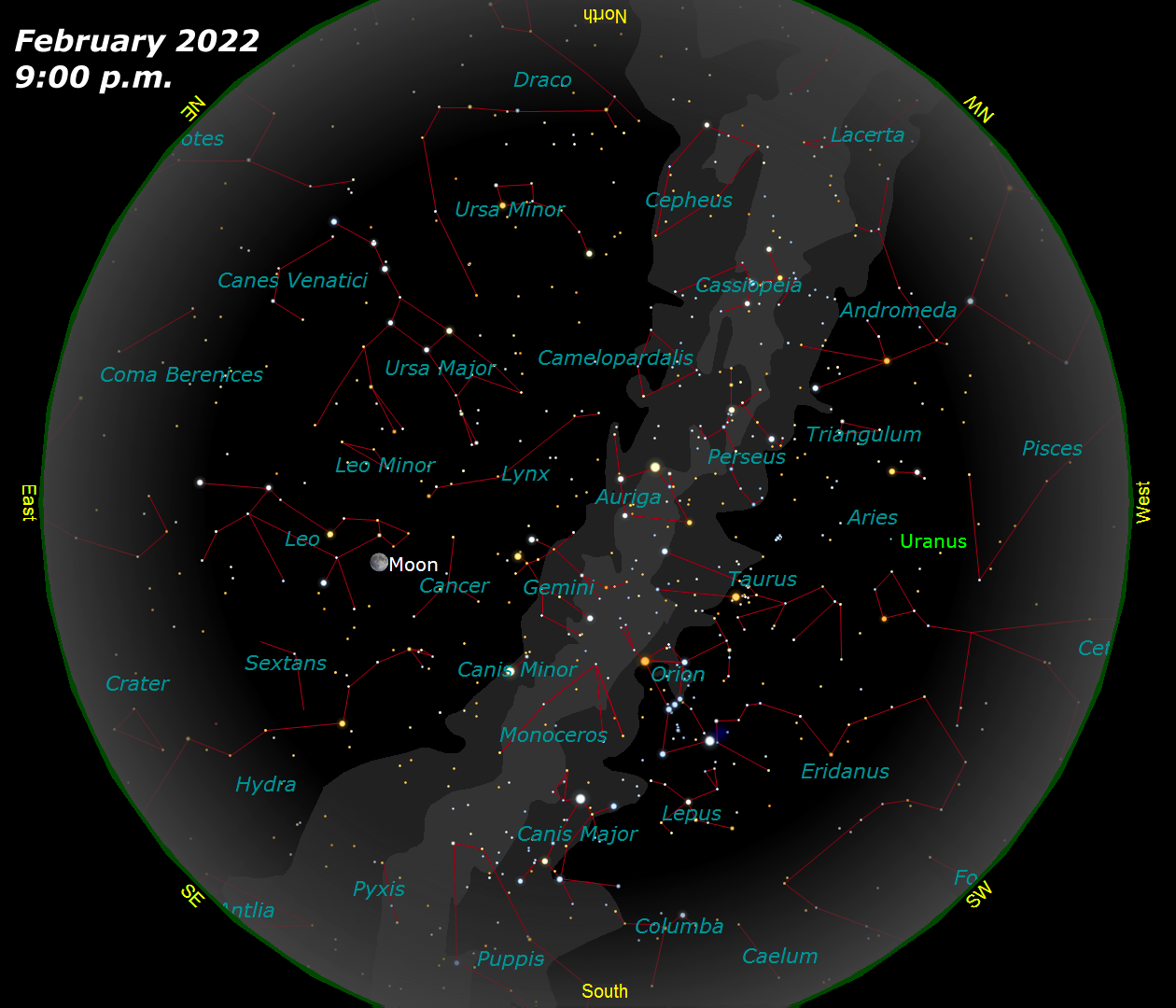 [February Star Map]