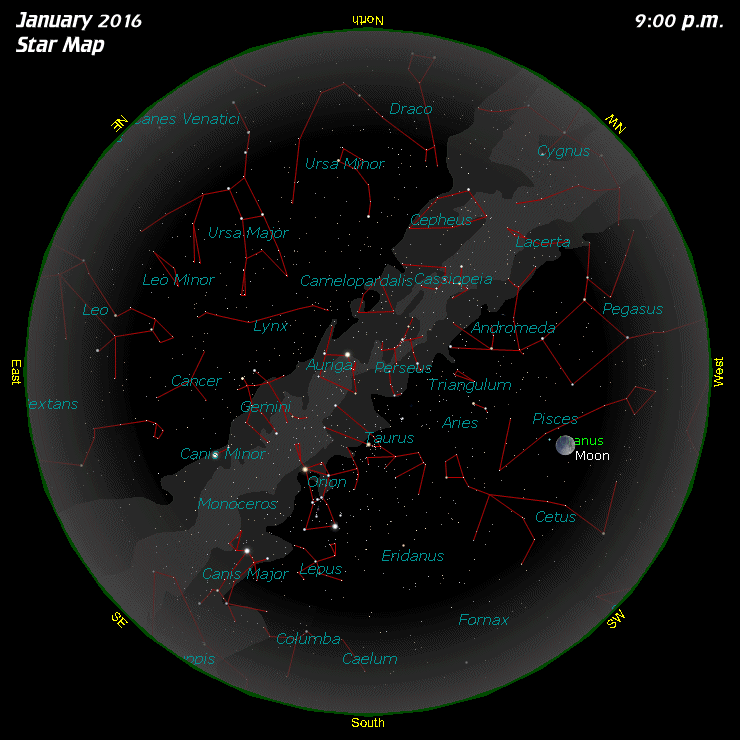 [January Star Map]