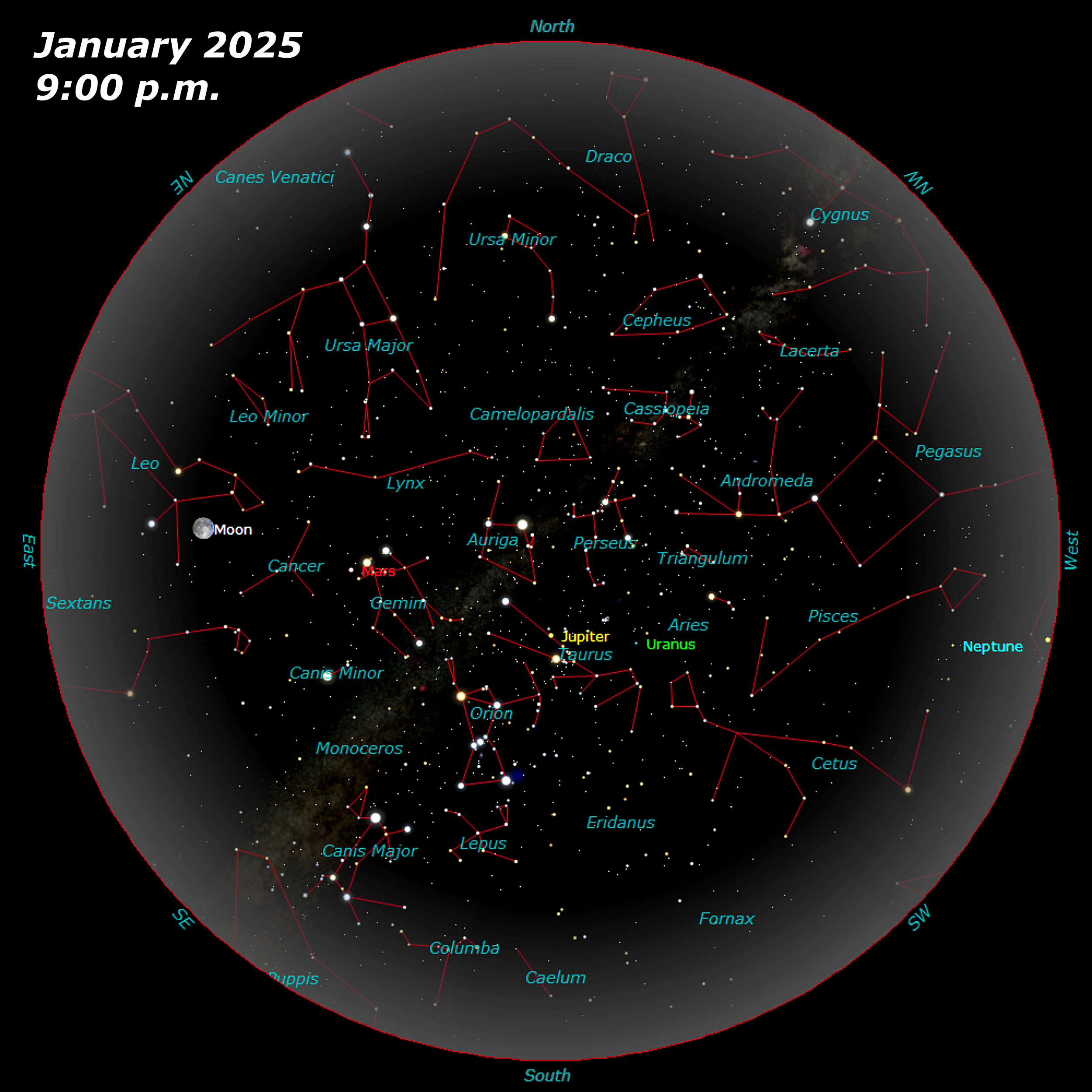 [January Star Map]