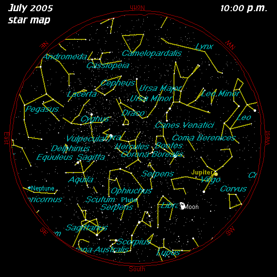 July Star Map