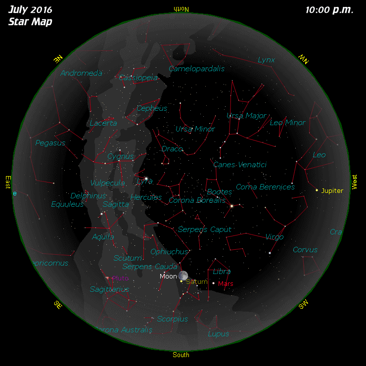 [July Star Map]