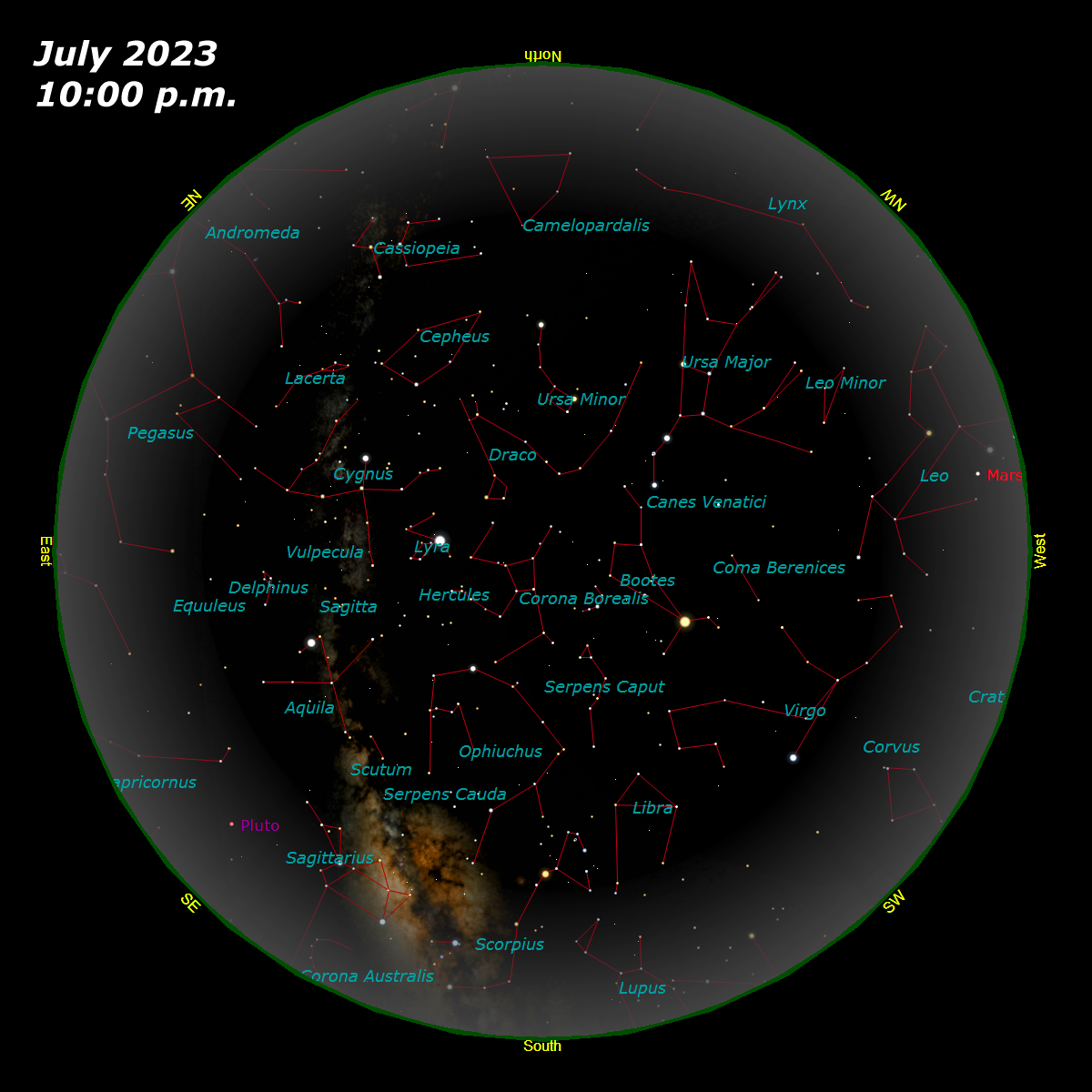 [July Star Map]
