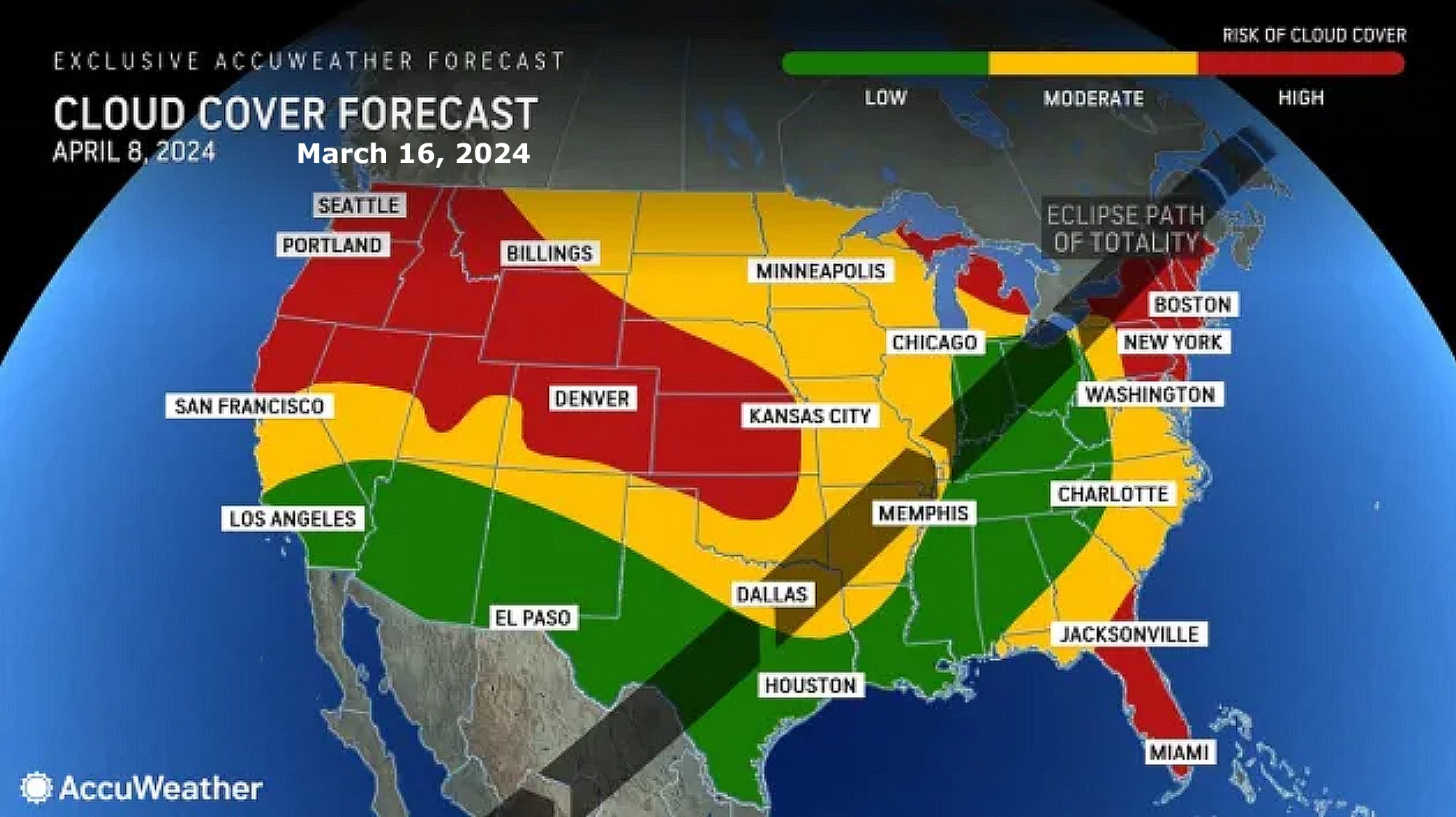 [Three Weeks Out Forecast for April's Eclipse]