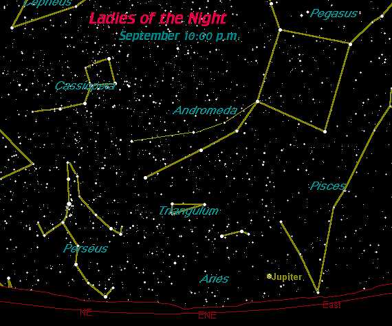 CASSIOPEIA, ANDROMEDA, PEGASUS